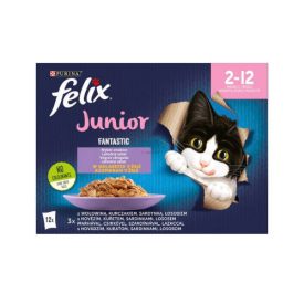  Felix Fantastic junior in jelly - alutasakos (marha,csirke,lazac,szardínia) aszpikban (12x85g)