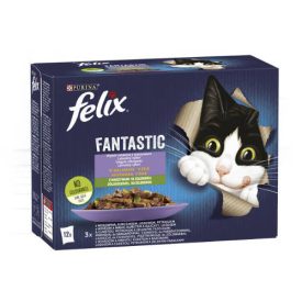   Felix Fantastic Duo - Házias válogatás (pisztráng,lazac,csirke,marha) zöldséggel aszpikban (12x85g)