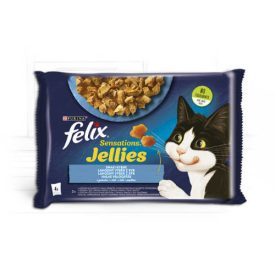   Felix Sensations Jellies (halas válogatás - aszpikban) alutasakos - macskák részére (4x85g)