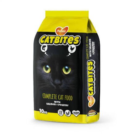 Akciós Túltöltött Pamax CatBites Complete Adult Cat food with Salmon-Poultry - száraztáp (lazac-szárnyas) felnőtt macskák részére (10+1kg)
