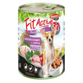   AKCIÓS FitActive konzerv Adult - nedveseledel (liba,nyúl,alma) felnőtt kutyák részére (24*415g)
