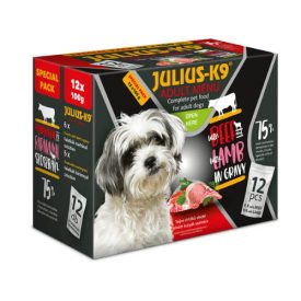   JULIUS K-9 Beef & Lamb válogatás szószban kutyáknak (4*12x100g)