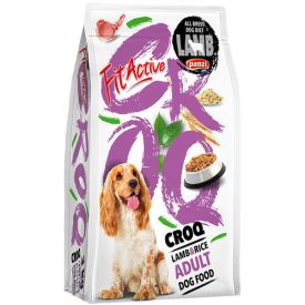   AKCIÓS FitActive CROQ Premium Lamb&Rice Adult - száraztáp (bárány,rizs) felnőtt kutyák részére (3*3kg)