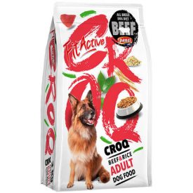   AKCIÓS FitActive CROQ Premium Beef&Rice Adult - Teljesértékű eledel felnőtt kutyák részére (3*3kg)