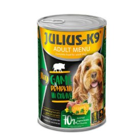   Julius-K9 konzerv Adult - nedveseledel (vaddal,sütőtökkel) felnőtt kutyák részére(12*1240g)  11+1