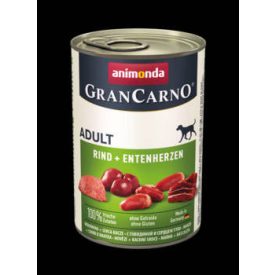   Animonda GranCarno Adult (marha,kacsaszív) konzerv - Felnőtt kutyák részére (400g)
