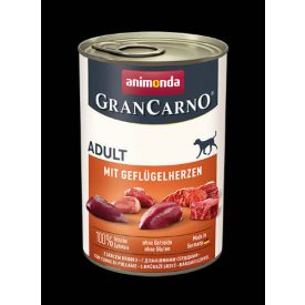   Animonda GranCarno Adult (baromfi szív) konzerv - Felnőtt kutyák részére (400g)