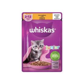   Whiskas Junior Chicken - Nedves eledel (csirke, zselében) kölyökmacskák részére (85g)